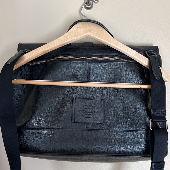 Coach, Black, Work Bag, Great Condition, Leather - Picture 5 of 7